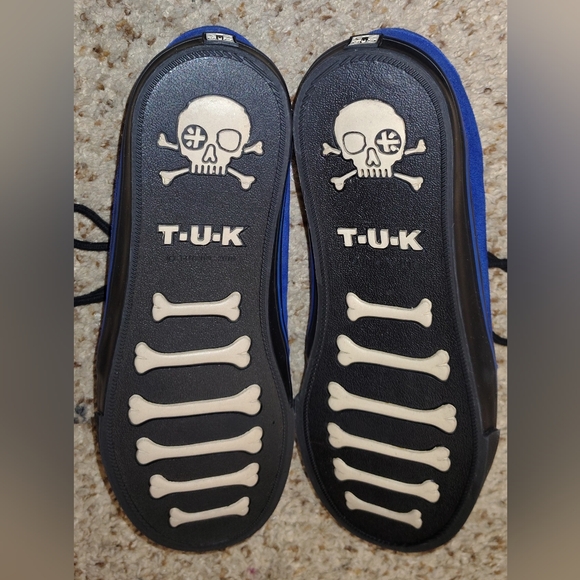 T.U.K Men's Blue Suede/Leather Shoes Size 11 - Picture 5 of 7